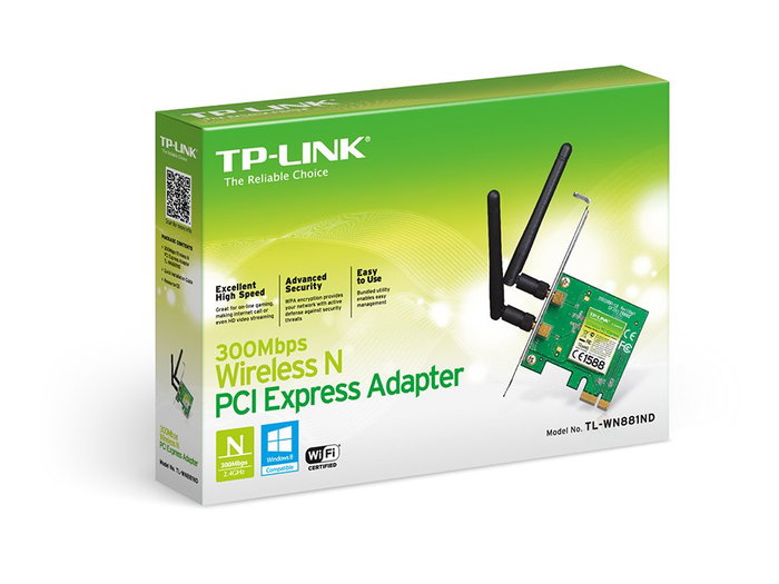 TP-Link TL-WN881ND Adaptador de Red Inalámbrica PCI Express 300 Mbps